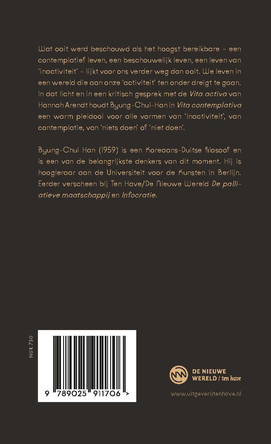 Achterkant van Vita contemplativa