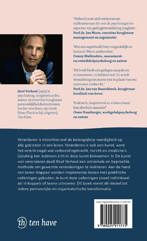 Achterkant van De kunst van veranderen