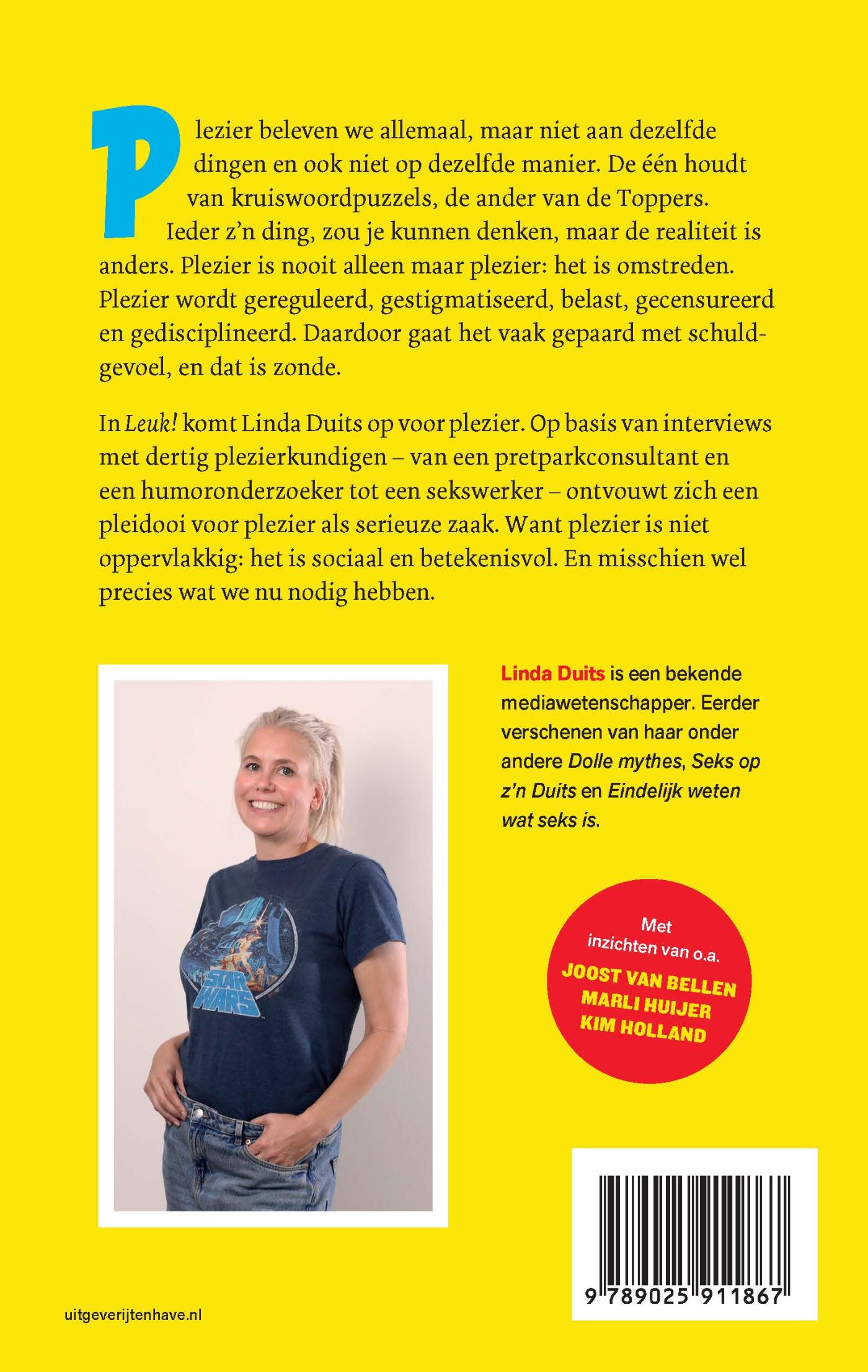 Achterkant van Leuk!