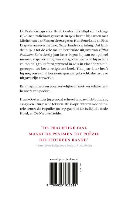 Achterkant van 150 psalmen vrij