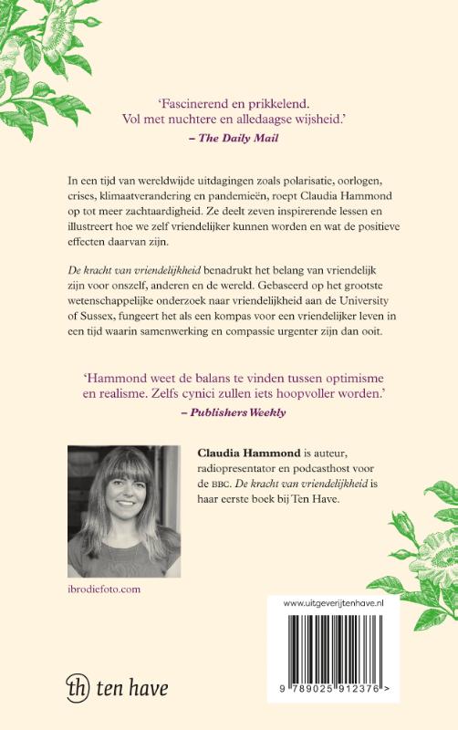 Achterkant van De kracht van vriendelijkheid