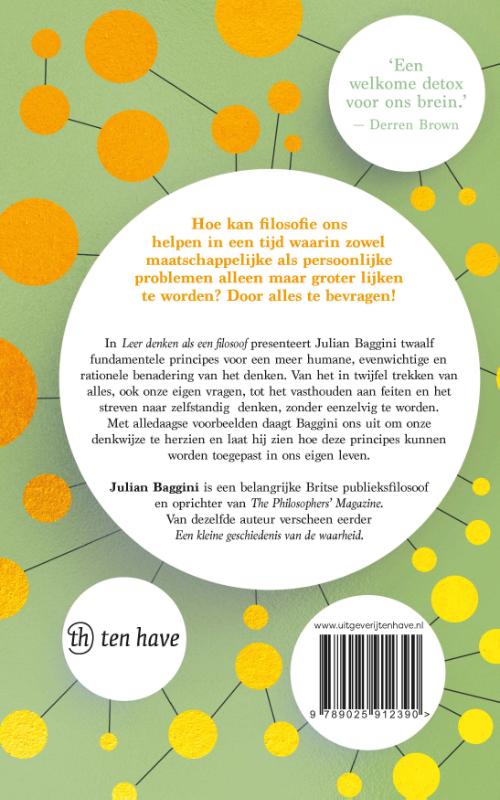 Achterkant van Leer denken als een filosoof