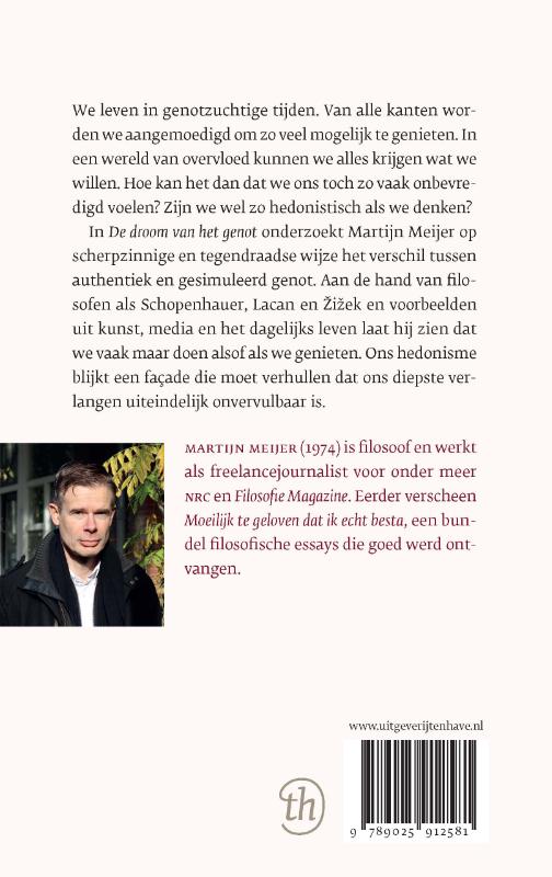 Achterkant van De droom van het genot