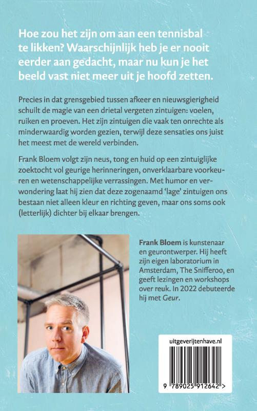 Achterkant van Voelen, ruiken, proeven