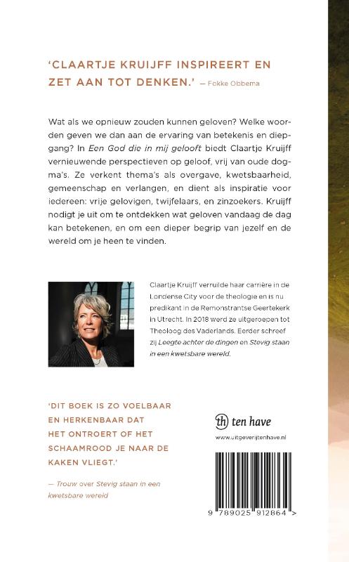 Achterkant van Een God die in mij gelooft
