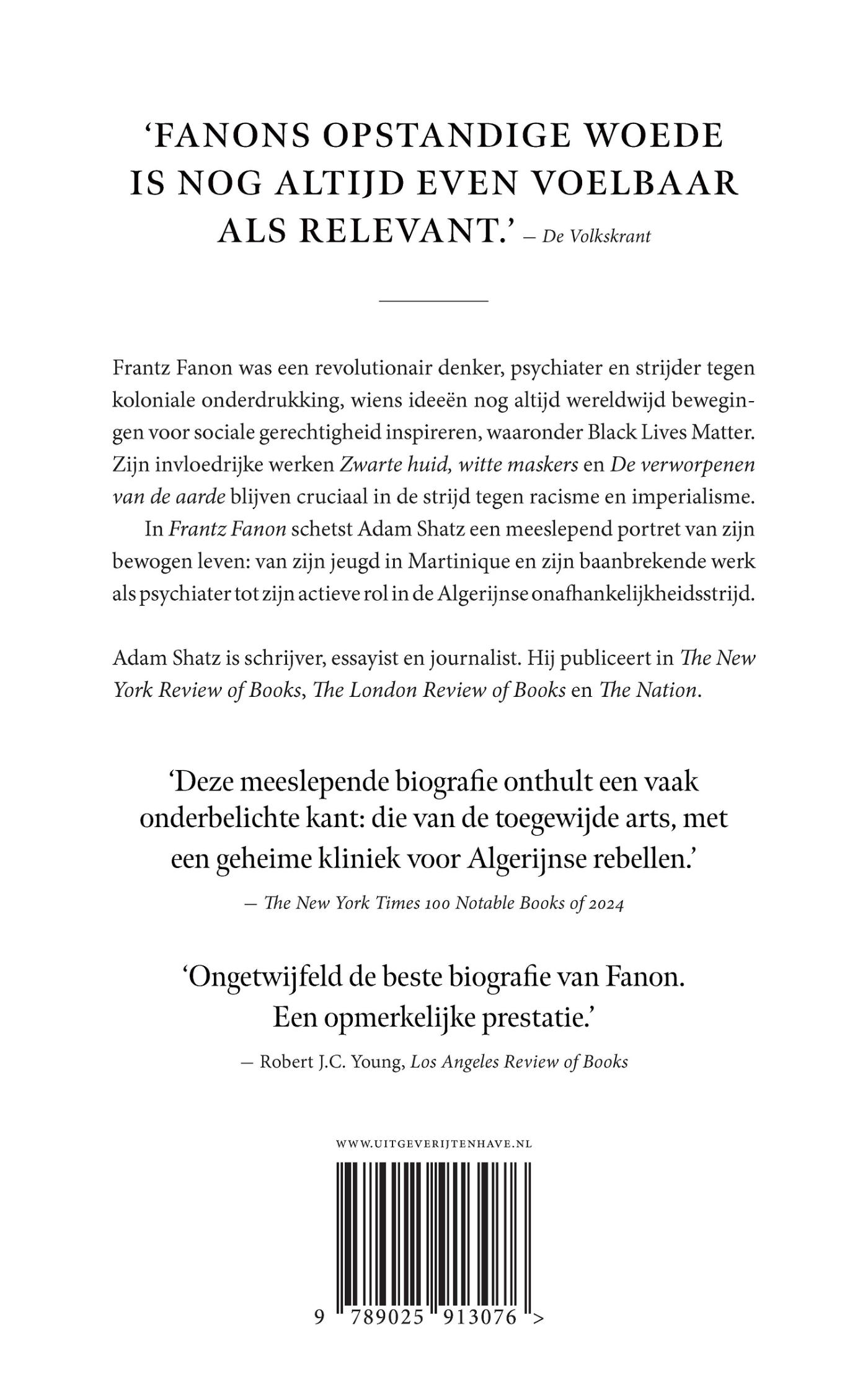 Achterkant van Frantz Fanon