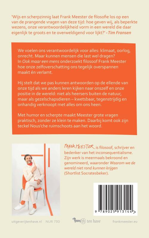 Achterkant van Ook maar een mens
