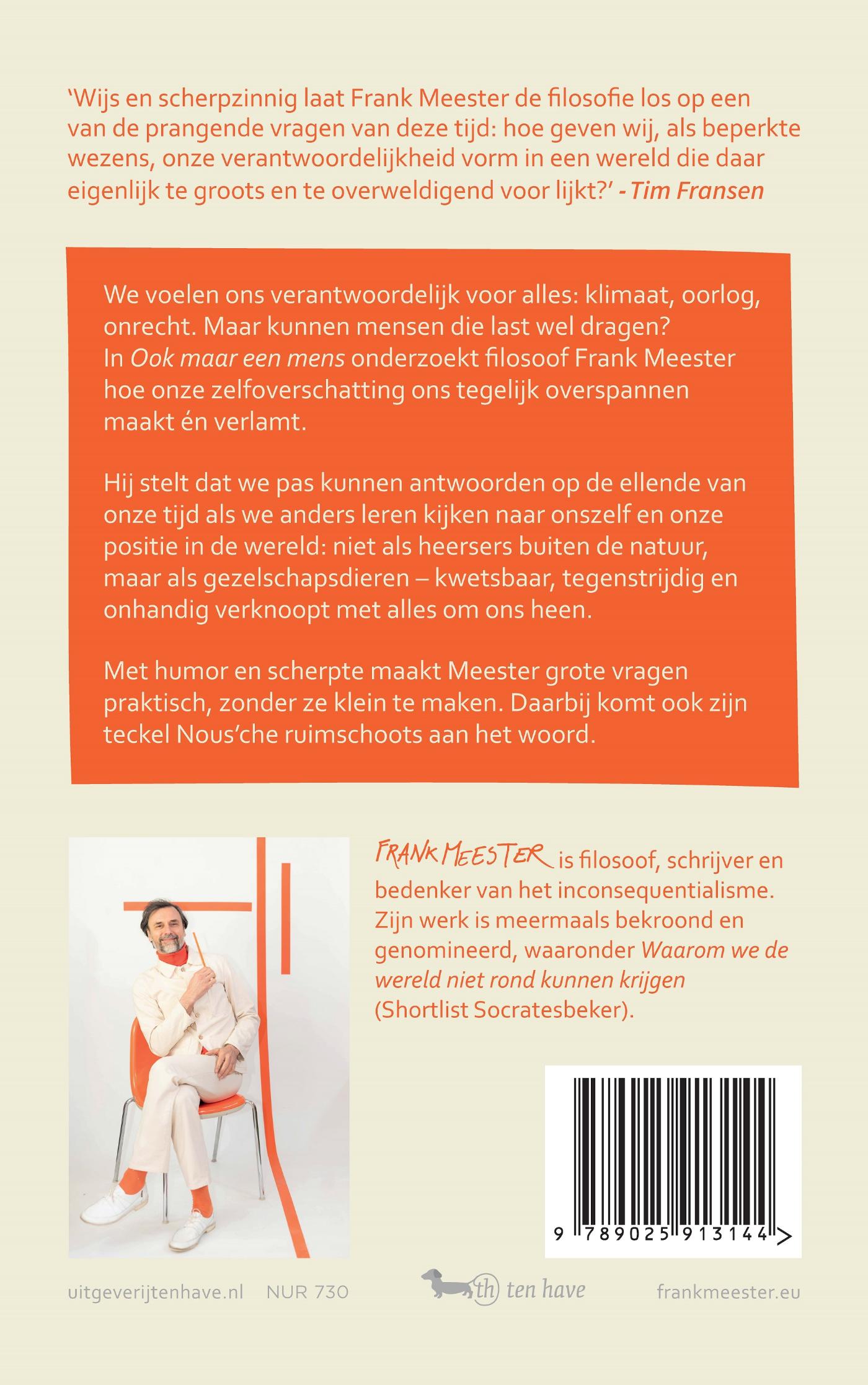 Achterkant van Ook maar een mens