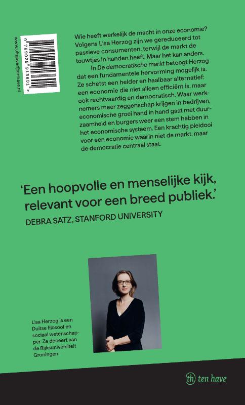 Achterkant van De democratische markt
