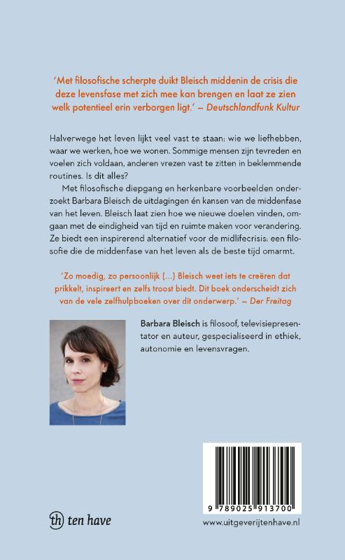 Achterkant van In het midden van het leven