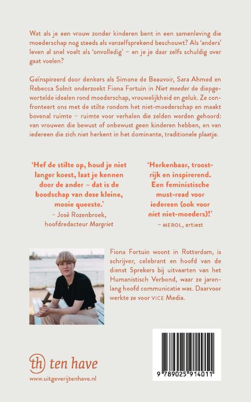 Achterkant van Niet moeder