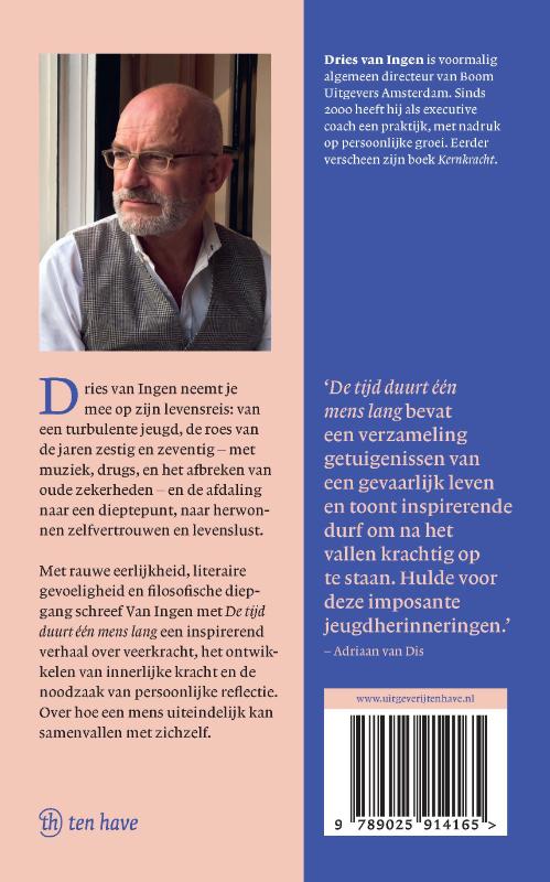 Achterkant van De tijd duurt één mens lang
