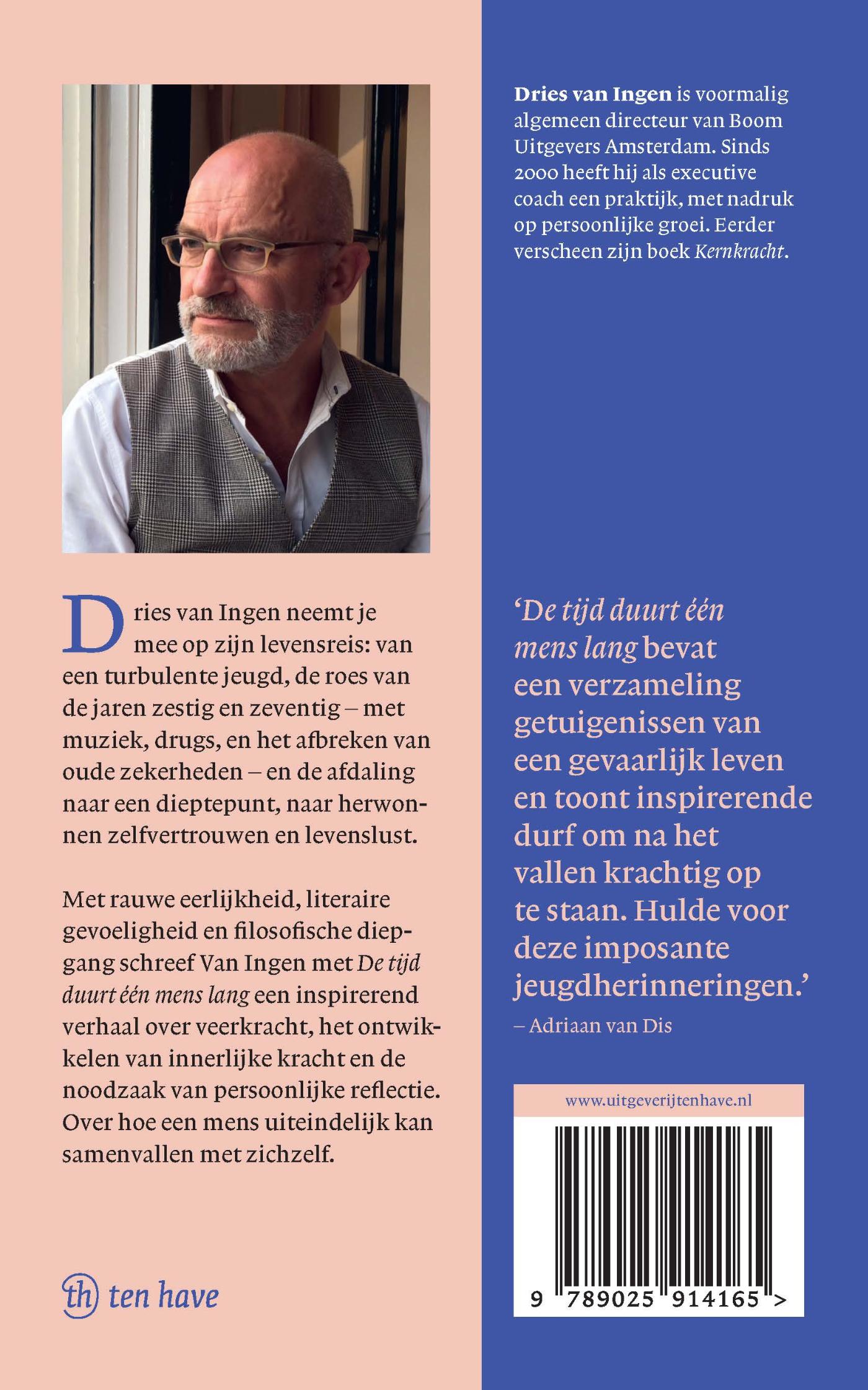 Achterkant van De tijd duurt één mens lang