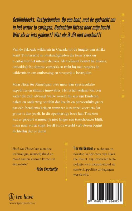 Achterkant van Hack the Planet