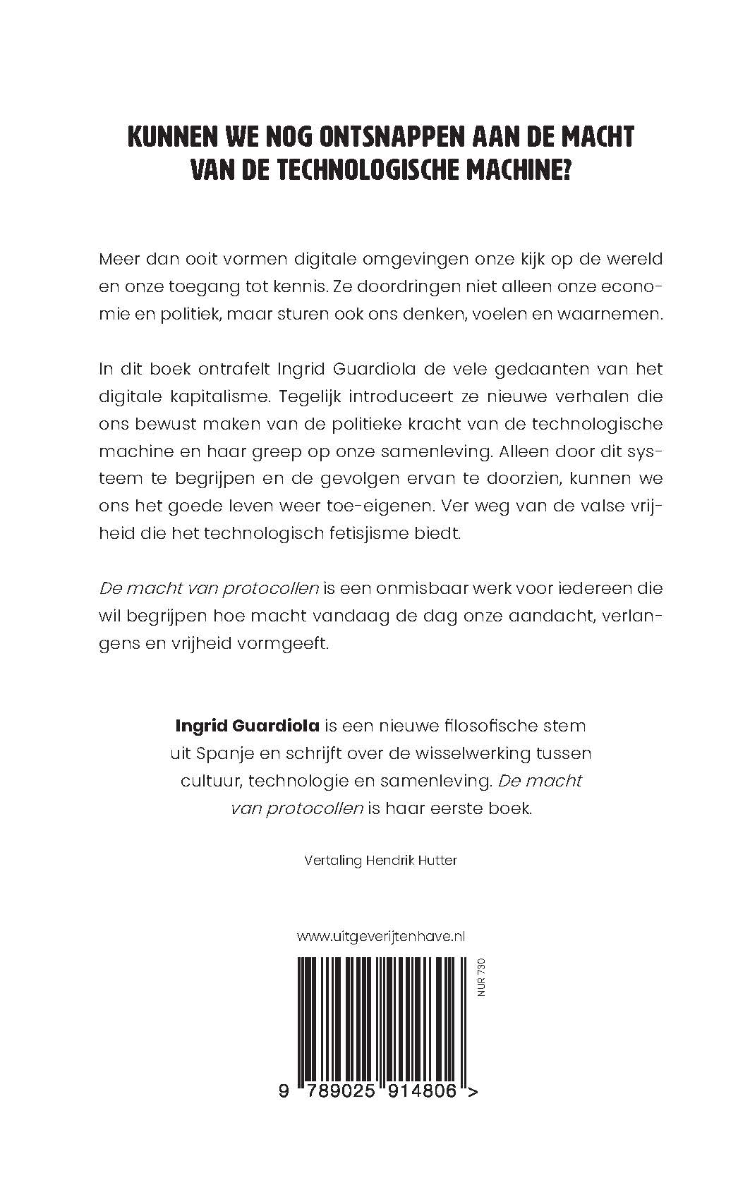 Achterkant van De macht van protocollen