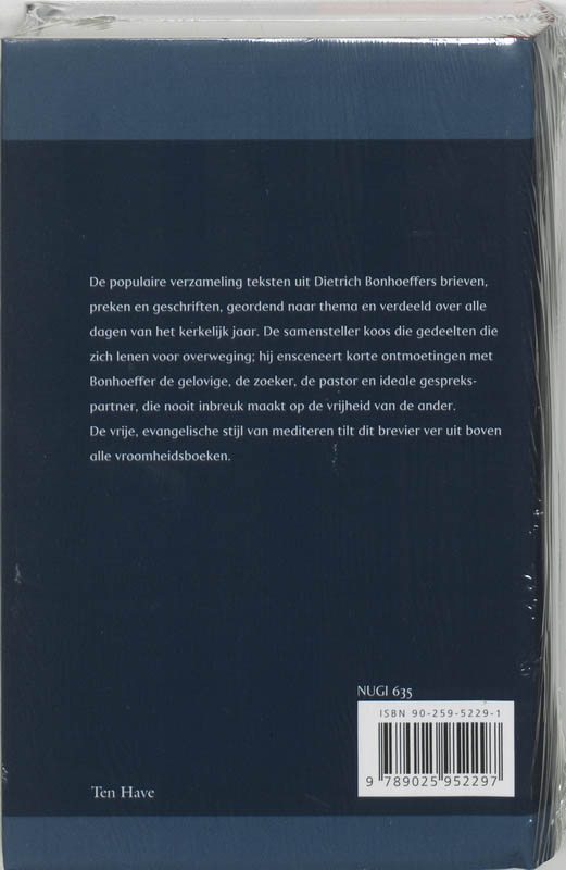 Achterkant van Brevier