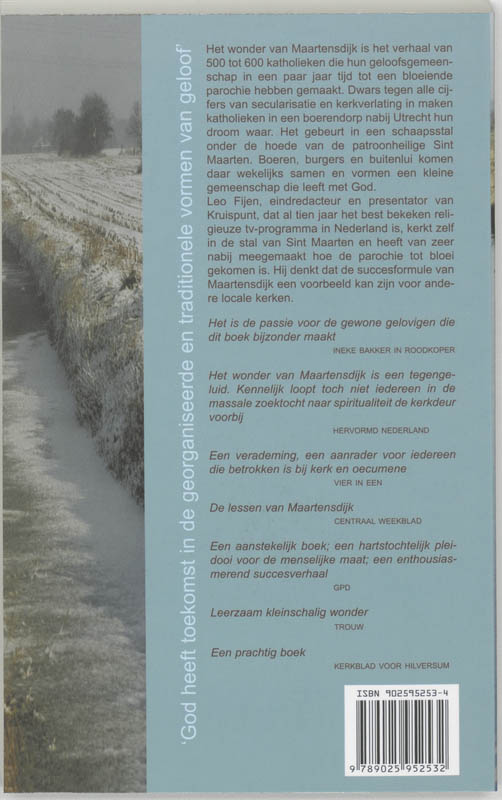 Achterkant van Het wonder van Maartensdijk