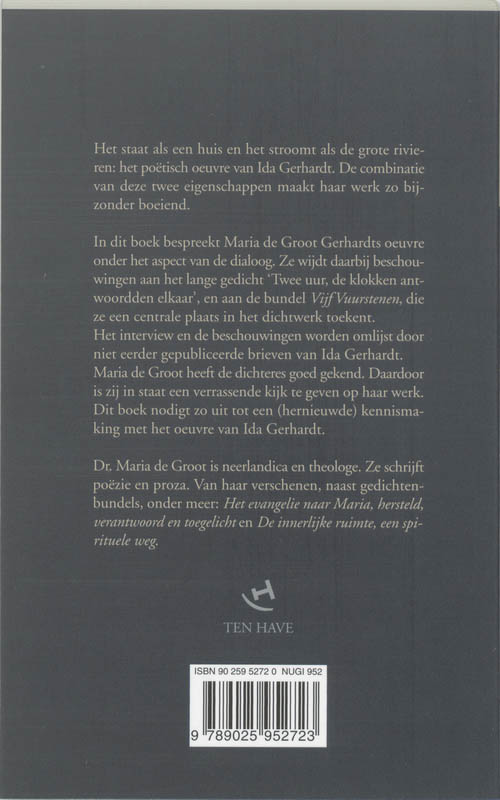 Achterkant van In gesprek met Ida Gerhardt