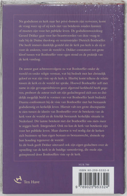 Achterkant van Het zout der aarde