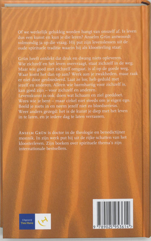 Achterkant van Boek van Levenskunst