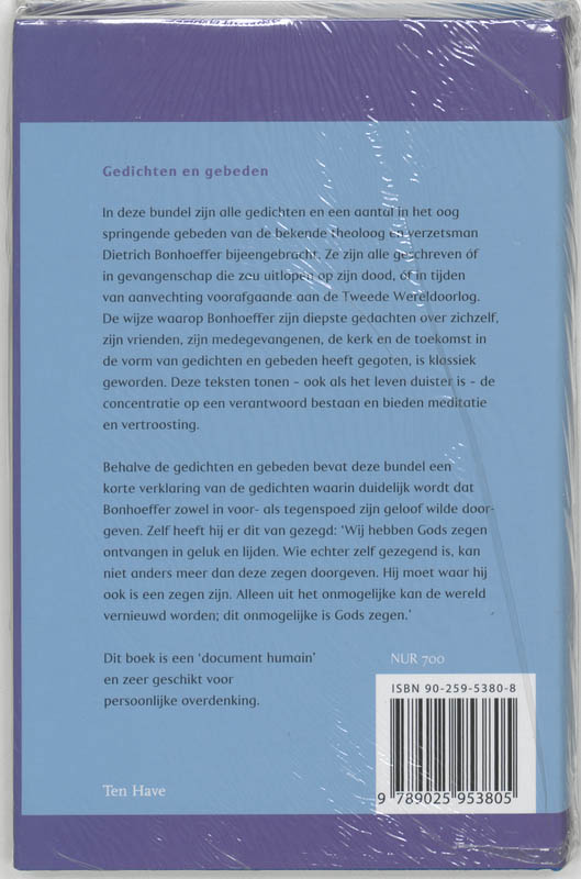 Achterkant van Geborgen en getroost