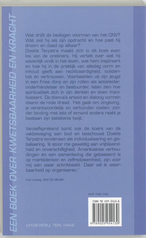 Achterkant van Meer dan geld verdienen