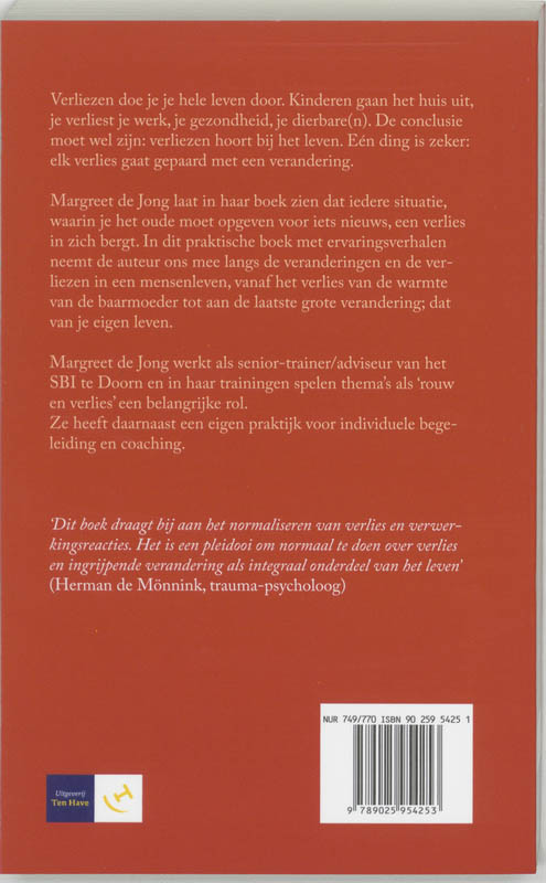 Achterkant van Verlies is verandering