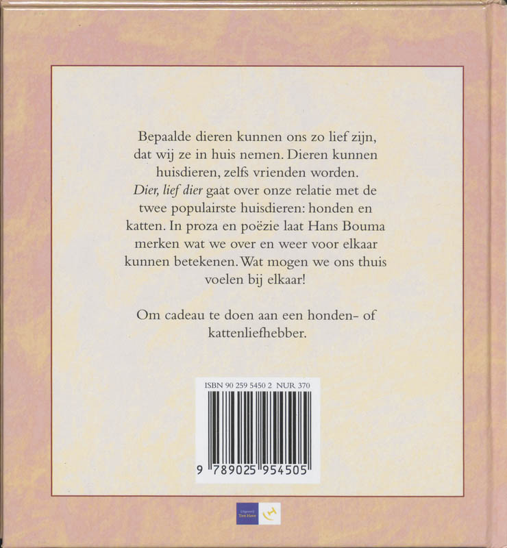 Achterkant van Dier, lief dier