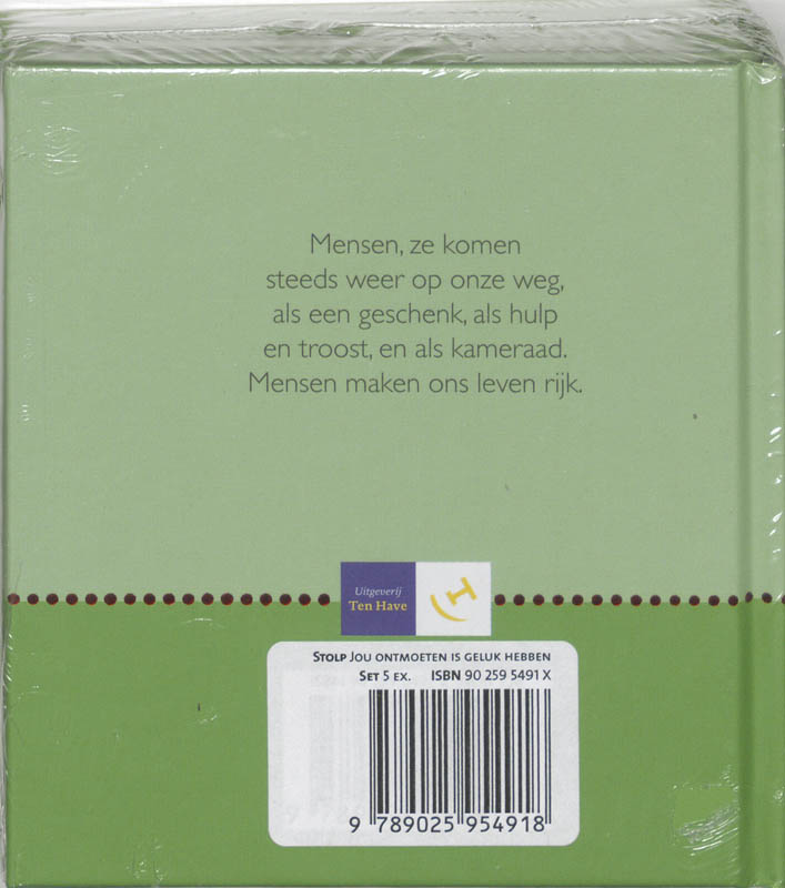 Achterkant van Jou ontmoeten is geluk hebben set 5 ex