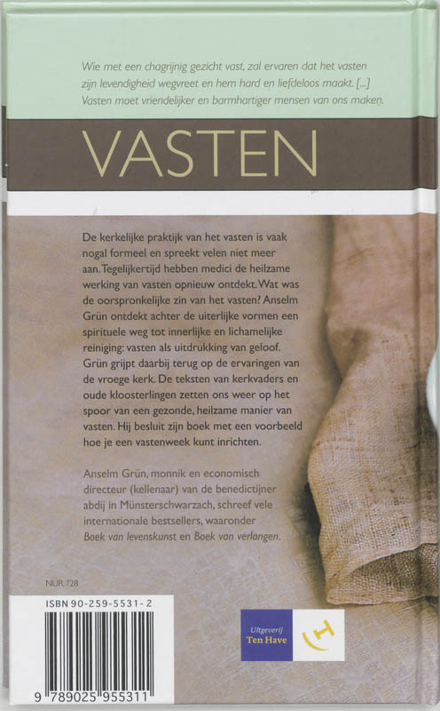 Achterkant van Vasten
