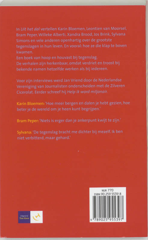 Achterkant van Uit het dal