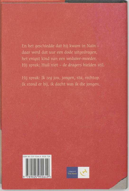 Achterkant van Hier aanwezig