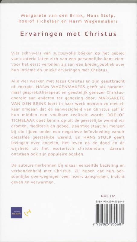 Achterkant van Ervaringen met Christus