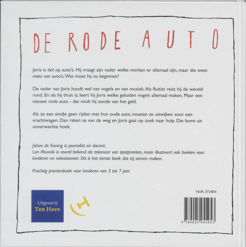 Achterkant van De rode auto