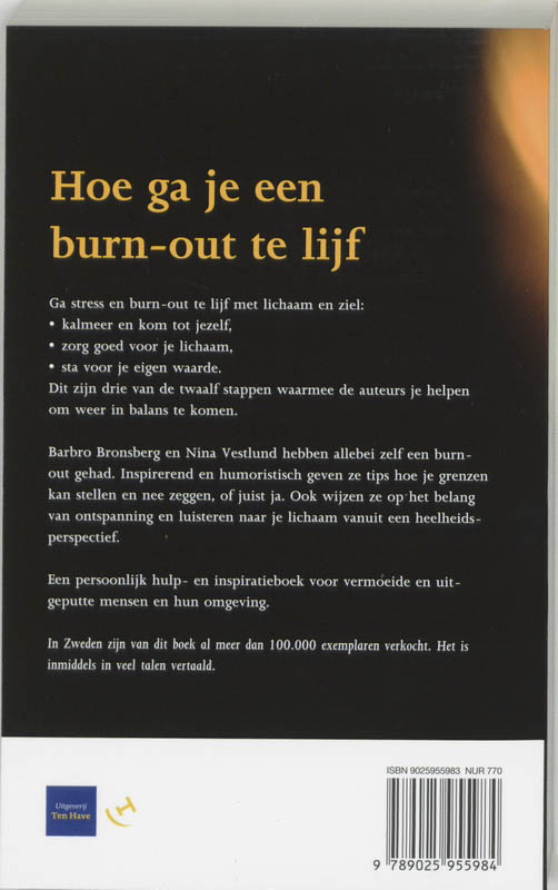 Achterkant van Hoe ga je een burn-out te lijf