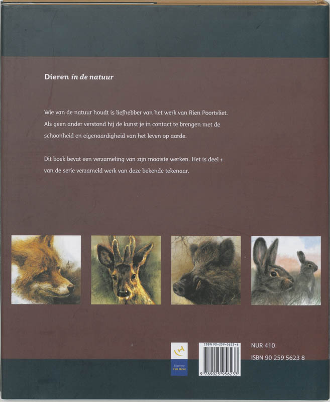 Achterkant van Dieren in de natuur