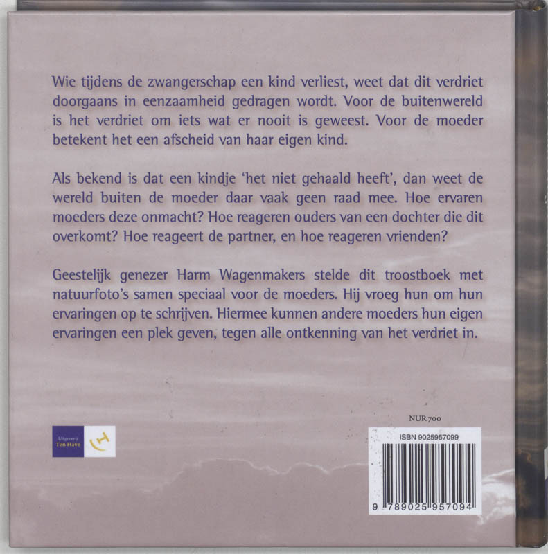 Achterkant van De echo van mijn kind