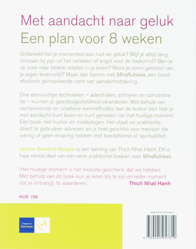 Achterkant van Mindful leven