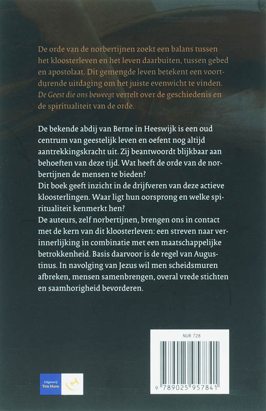 Achterkant van De geest die ons beweegt