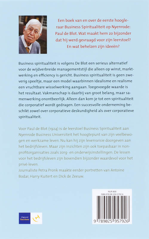 Achterkant van Business spiritualiteit