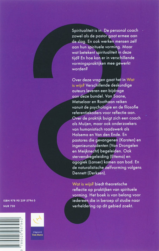 Achterkant van Wat is wijs?