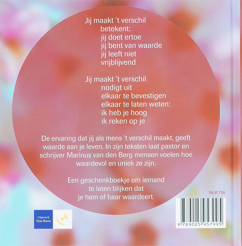 Achterkant van Jij maakt het verschil