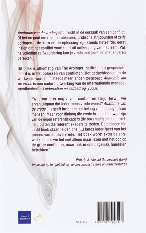 Achterkant van Anatomie van vrede