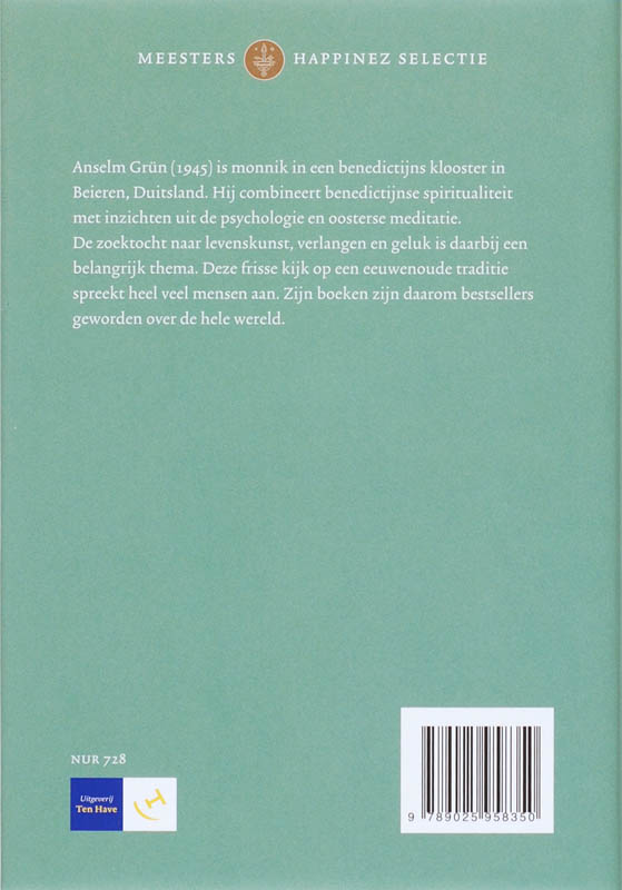 Achterkant van De mooiste wijze teksten van Anselm Grun