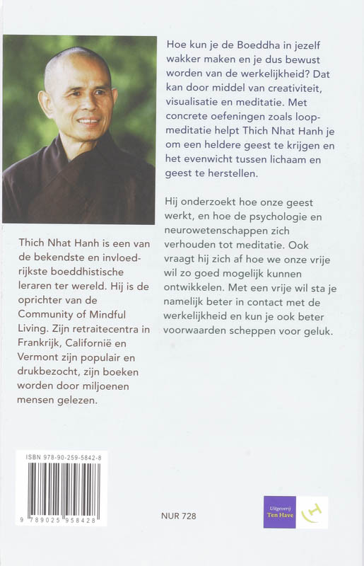 Achterkant van Boeddha in lichaam en geest