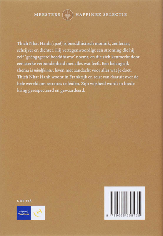 Achterkant van De mooiste wijze teksten van Thich Nhat Hanh
