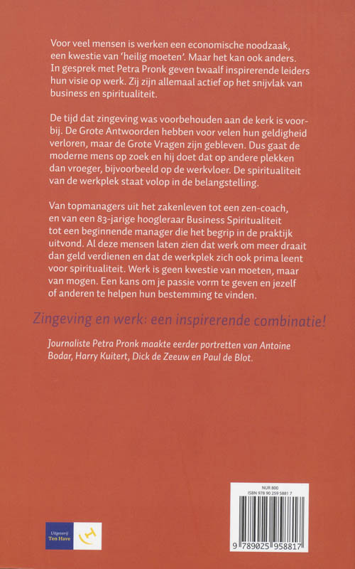 Achterkant van Hart voor de zaak