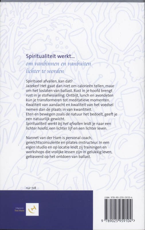 Achterkant van Spiritualiteit werkt...bij het afvallen