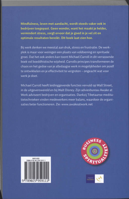 Achterkant van Mindful aan het werk
