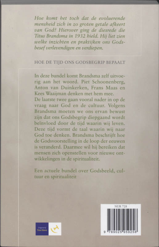 Achterkant van De spiritualiteit van Titus Brandsma
